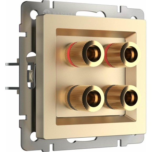 Акустическая розетка WERKEL W1185011 шампань a050862