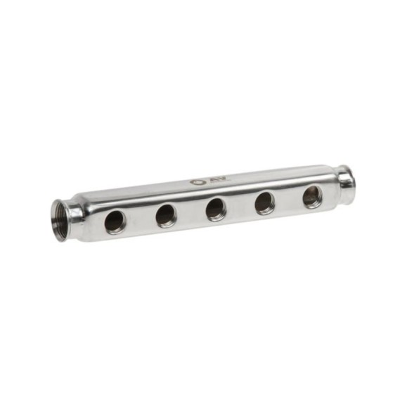 Коллектор AV Engineering 1/2x5 выходов, односторонний AVE155028