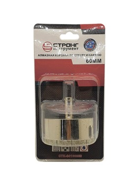 Алмазная коронка по керамике и стеклу 60 мм Strong CTK-04100060