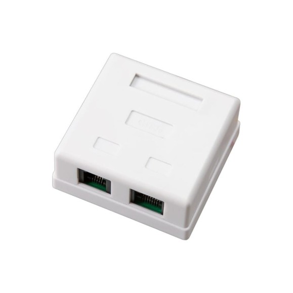 Комбинированная внешняя розетка REXANT RJ-45(8P-8C) + RJ-11(6P-4C), UTP 03-0120