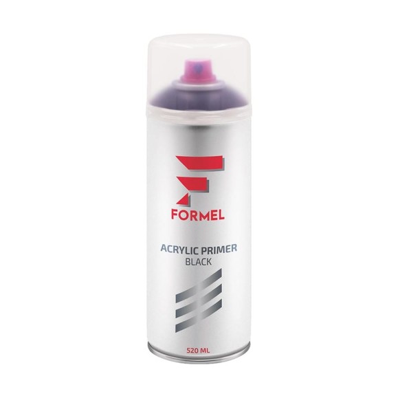 Грунт Formel акриловый, черный, 520 мл, аэрозоль FM-4013