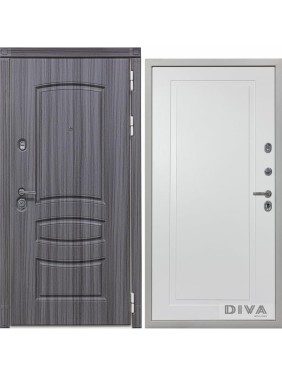 Дверь DIVA 42 2050x860 мм Правая Сандал серый - Н10 Белый Софт УТ-00075386