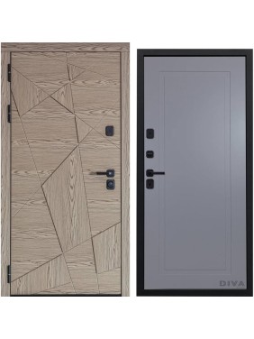 Дверь DIVA 97/1 2050x960 мм Левая Дуб натуральный - Н10 Силк Маус УТ-00074954