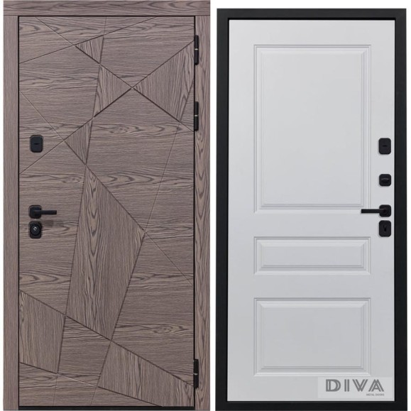 Дверь DIVA 97/2 2050x960 мм Правая Дуб коньяк - Д13 Белый Софт УТ-00074828 Дверь DIVA 97/2 2050x960 мм Правая Дуб коньяк - Д13 Белый Софт УТ-00074828