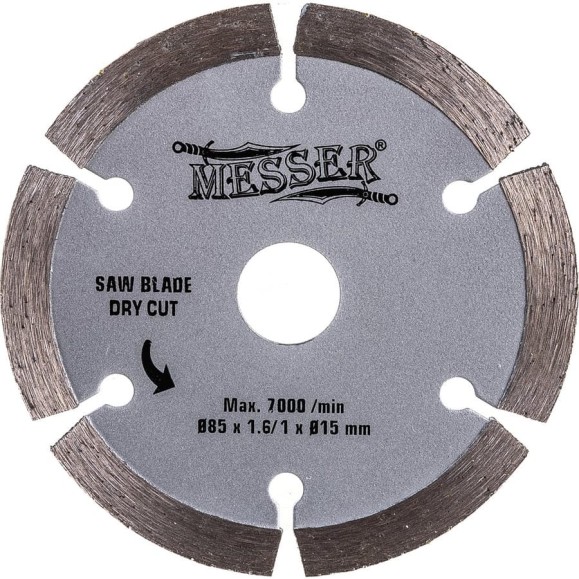 Диск алмазный 85x15x1.6x1 мм для циркулярной мини-пилы М200 MESSER 10-40-853