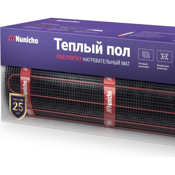 Электрический теплый пол Nunicho 15 м2, 200 Вт/м2 двужильный экранированный 1413415