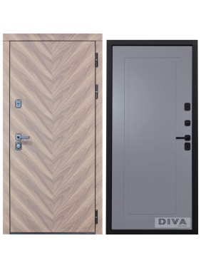 Дверь DIVA 98 2050x960 мм Правая Орех шоколадный - Н10 Силк Маус УТ-00075799