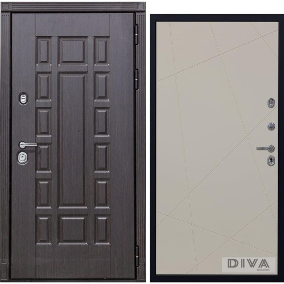 Дверь DIVA 38 2050x960 мм Правая Венге - Д11 Софт Шампань УТ-00075100