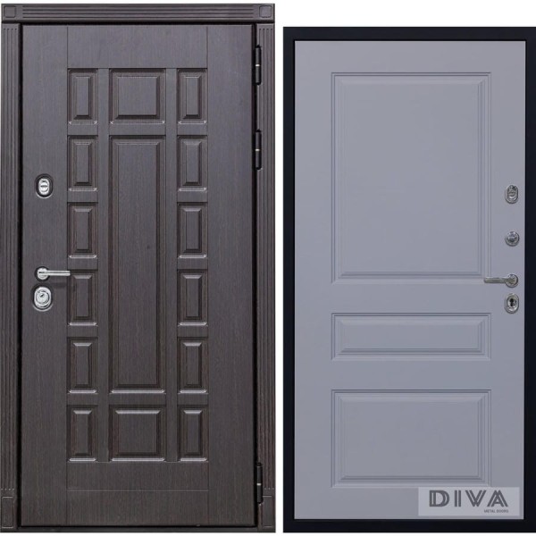 Дверь DIVA 38 2050x960 мм Правая Венге - Д13 Силк Маус УТ-00073333