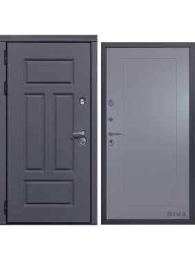 Дверь DIVA 47 2050x960 мм Левая Ясень графит - Н10 Силк маус УТ-00073434