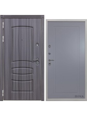 Дверь DIVA 42 2050x860 мм Левая Сандал серый - Н10 Силк маус УТ-00075395