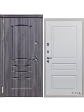 Дверь DIVA 42 2050x860 мм Левая Сандал серый - Д13 Белый софт УТ-00075297