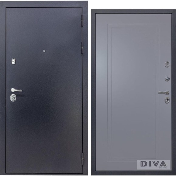 Дверь DIVA 40 2050x860 мм Правая Титан - Н10 Силк маус УТ-00073527