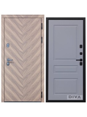 Дверь DIVA 98 2050x860 мм Правая Орех шоколадный - Д13 Силк маус УТ-00075842