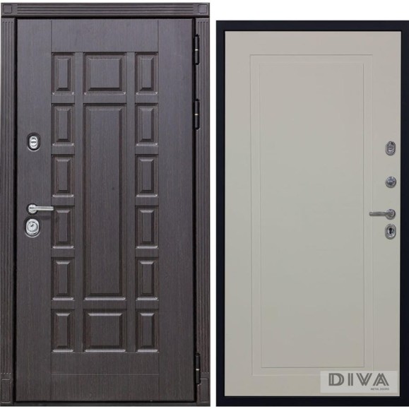 Дверь DIVA 38 2050x960 мм Правая Венге - Н10 Софт Шампань УТ-00075209