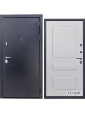Дверь DIVA 40 2050x860 мм Правая Титан - Д13 Белый Софт УТ-00072652