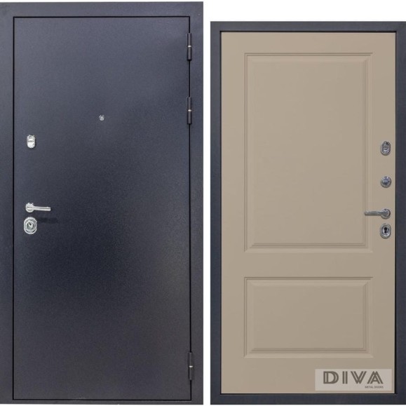 Дверь DIVA 40 2050x860 мм Правая Титан - Д7 Софт Шампань УТ-00074496