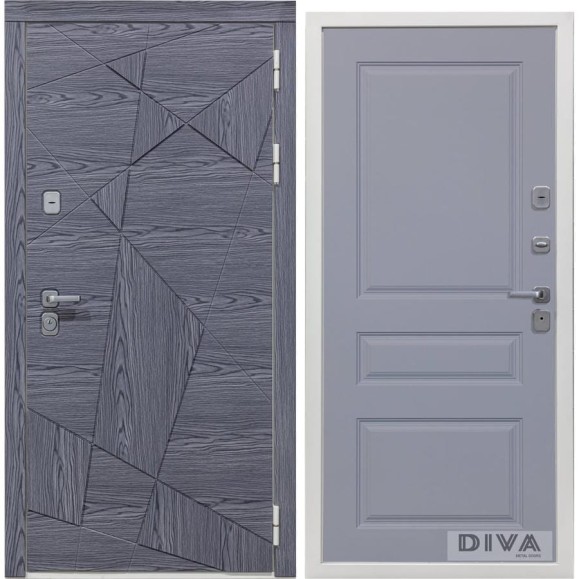 Дверь DIVA 97/3 2050x960 мм Правая Дуб графит - Д13 Силк маус УТ-00075005 Дверь DIVA 97/3 2050x960 мм Правая Дуб графит - Д13 Силк маус УТ-00075005