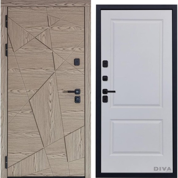 Дверь DIVA 97/1 2050x960 мм Левая Дуб натуральный - Д7 Белый софт УТ-00074586 Дверь DIVA 97/1 2050x960 мм Левая Дуб натуральный - Д7 Белый софт УТ-00074586