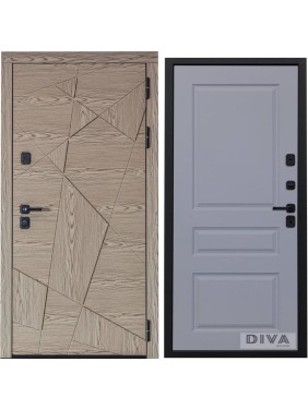Дверь DIVA 97/1 2050x960 мм Правая Дуб натуральный - Д13 Силк маус УТ-00074876