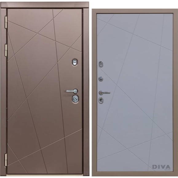 Дверь DIVA 50 2050x960 мм Левая Бронза - Д11 Силк Маус УТ-00075237 Дверь DIVA 50 2050x960 мм Левая Бронза - Д11 Силк Маус УТ-00075237