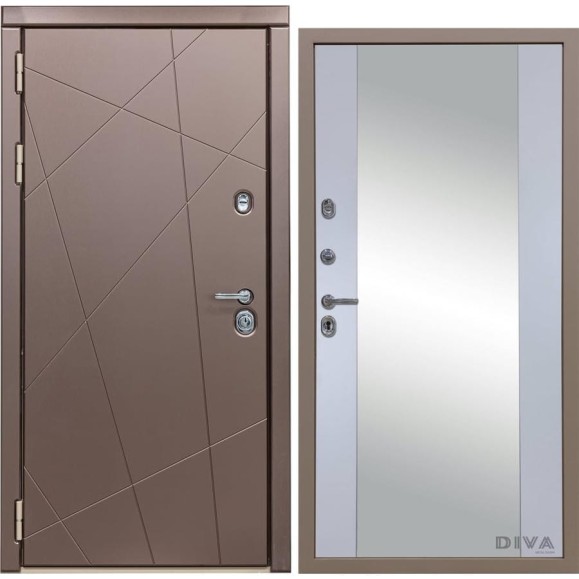 Дверь DIVA 50 Зеркало 2050x860 мм Левая Бронза - Д15 Силк Маус УТ-00075328 Дверь DIVA 50 Зеркало 2050x860 мм Левая Бронза - Д15 Силк Маус УТ-00075328