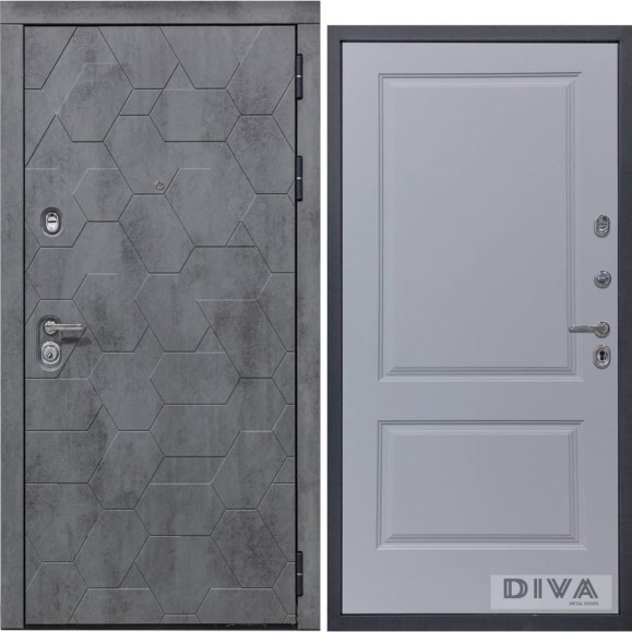 Дверь DIVA 51 2050x960 мм Правая Бетон Темный - Д7 Силк Маус УТ-00075353 Дверь DIVA 51 2050x960 мм Правая Бетон Темный - Д7 Силк Маус УТ-00075353