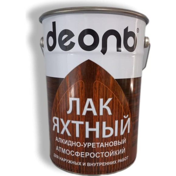 Лак яхтный глянцевый алкидно-уретановый Деоль 5 л 00030470 Лак яхтный глянцевый алкидно-уретановый Деоль 5 л 00030470