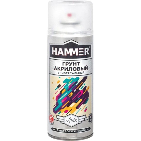 Акриловый грунт Hammer белый, 520 мл, 0.27 кг ЭК000140408