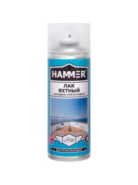 Яхтный лак Hammer алкидный, матовый, аэрозольный, 0.23 кг, 0.52 л ЭК000140406