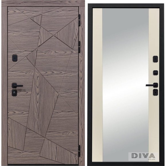Дверь DIVA 97/2 2050x860 мм Зеркало Правая Дуб коньяк - Д15 Софт шампань УТ-00074788 Дверь DIVA 97/2 2050x860 мм Зеркало Правая Дуб коньяк - Д15 Софт шампань УТ-00074788