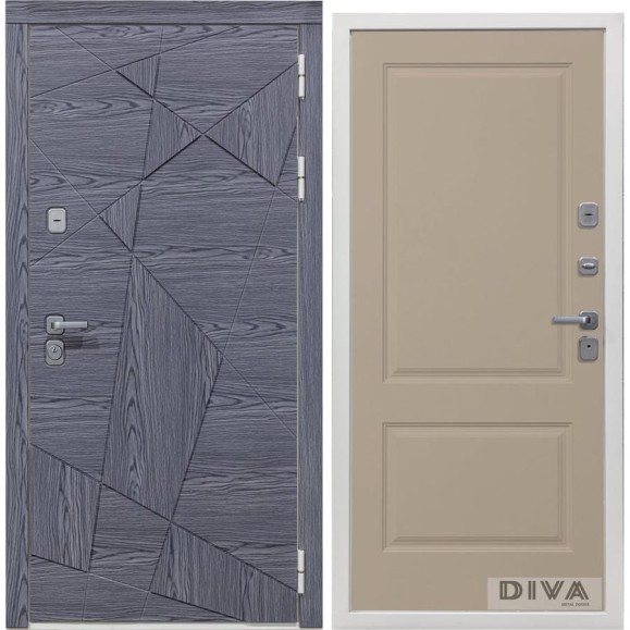 Дверь DIVA 97/3 2050x960 мм Правая Дуб графит - Д7 Софт шампань УТ-00074895 Дверь DIVA 97/3 2050x960 мм Правая Дуб графит - Д7 Софт шампань УТ-00074895