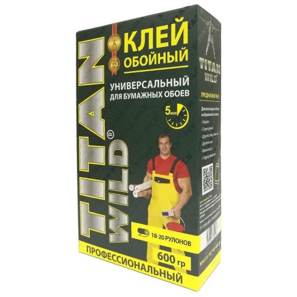 Универсальный обойный клей TITAN WILD Б/И 15 600 гр TWUni-600 Универсальный обойный клей TITAN WILD Б/И 15 600 гр TWUni-600