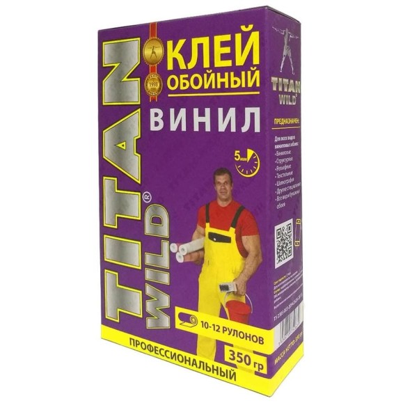 Обойный клей TITAN WILD Б/И (винил; 350 гр) TWV-350 Обойный клей TITAN WILD Б/И (винил; 350 гр) TWV-350