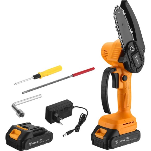 Цепная аккумуляторная пила DEKO DKCHS 20-4, 20В, 2x2.0 А*ч 063-4308