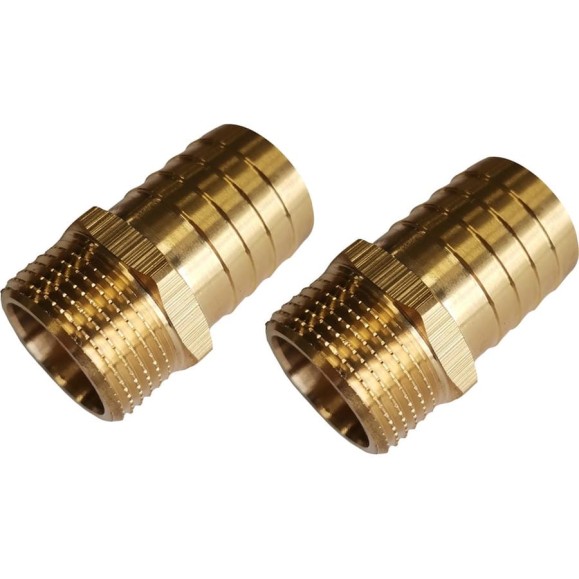 Штуцер для шлангов 3/4" НР х 25 мм, 2 шт HG 1648932 Штуцер для шлангов 3/4" НР х 25 мм, 2 шт HG 1648932