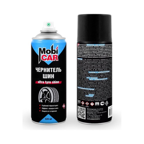 Чернитель шин Mobicar эффект мокрых шин, 520 мл 0509-01 MC Чернитель шин Mobicar эффект мокрых шин, 520 мл 0509-01 MC