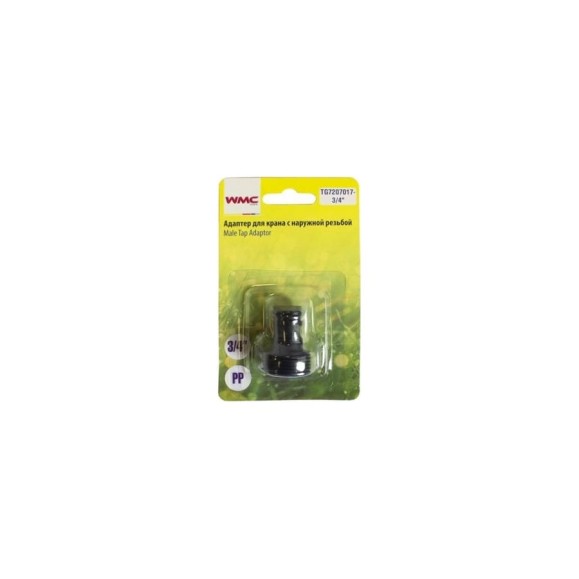 Адаптер для крана с наружной резьбой 3/4 WMC TOOLS WMC-TG7207017-3/4 Адаптер для крана с наружной резьбой 3/4 WMC TOOLS WMC-TG7207017-3/4