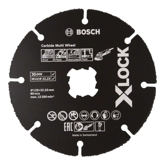 Отрезной круг по дереву CMW 125х22 мм, X-LOCK, 10 шт Bosch 2608619369 Отрезной круг по дереву CMW 125х22 мм, X-LOCK, 10 шт Bosch 2608619369