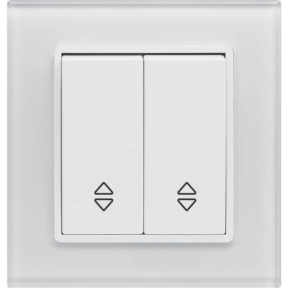 Выключатель Эксклюзивный Белый реверсивный двуклавишный Metronex Electric FVK050106BEL