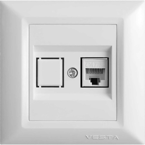 Розетка Metronex Electric Рим для сетевого кабеля LAN FRZCW010101BEL Розетка Metronex Electric Рим для сетевого кабеля LAN FRZCW010101BEL