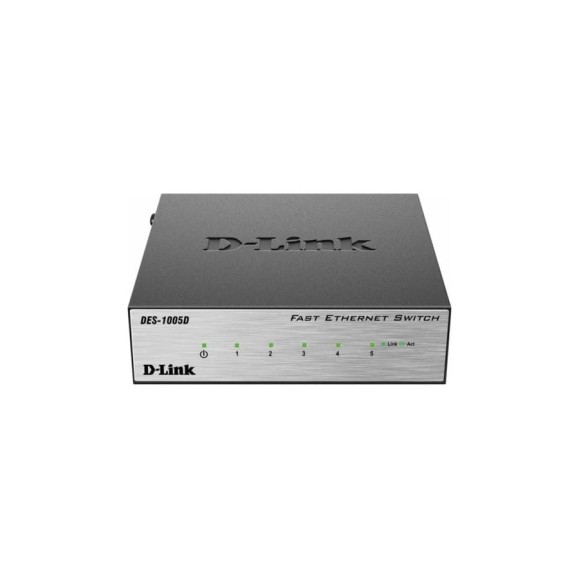 Неуправляемый коммутатор с 5 портами d-link 10/100BASE-TX DES-1005D/O2B