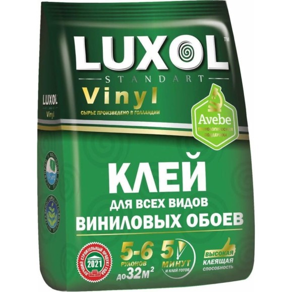 Обойный клей LUXOL Standart винил 108 г LUXOL винил (Standart) 180г. Обойный клей LUXOL Standart винил 108 г LUXOL винил (Standart) 180г.