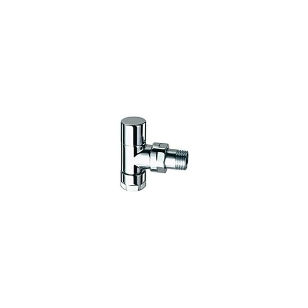 Запорный угловой вентиль FAR Top 1/2" гайка М24x19, серебро, EPDM FL 0128 12P