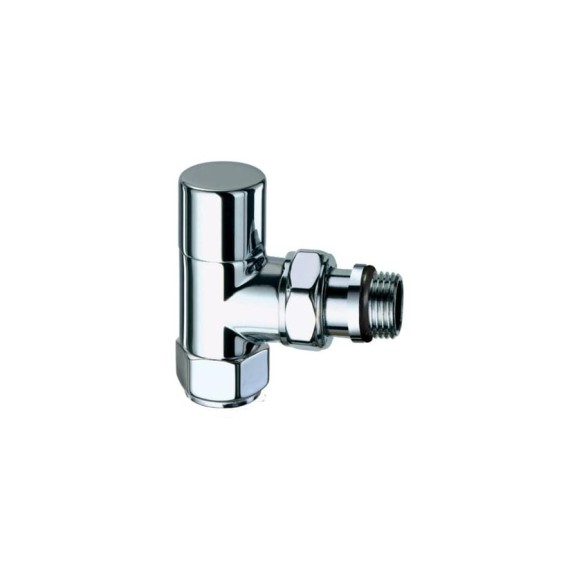 Запорный вентиль FAR угловой, гайка М24x19 серебро, 1/2" EPDM / аналог FL 0125 FL 0136 12P