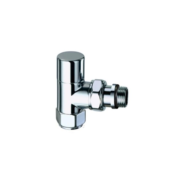 Запорный вентиль FAR угловой, гайка М24x19 серебро, 1/2" EPDM / аналог FL 0125 FL 0136 12P