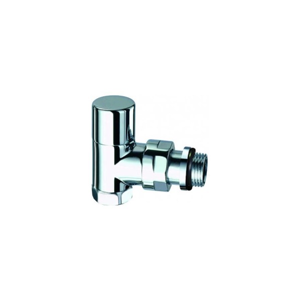 Запорный угловой вентиль FAR Top 1/2" ВР, серебро, с EPDM FL 0168 12P