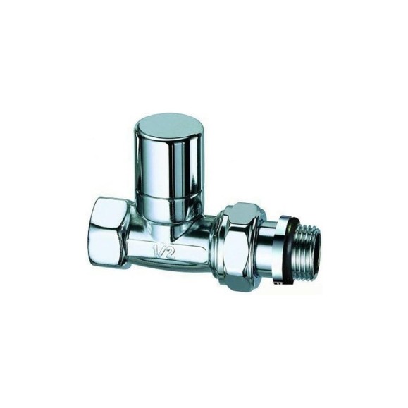 Запорный прямой вентиль FAR 1/2"ВР, серебро, EPDM FL 0245 12P