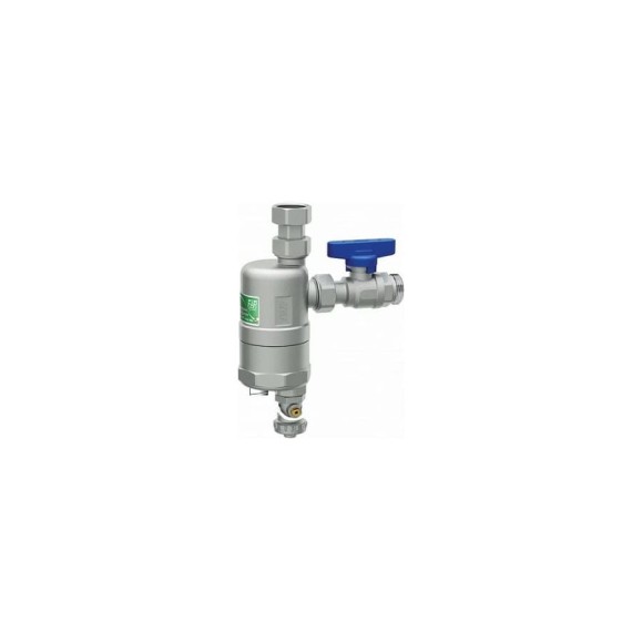 Грязеуловитель FAR COMPACT с магнитными вставками, шаровым краном 3/4 НР - 3/4", накидная гайка FA 2274 34