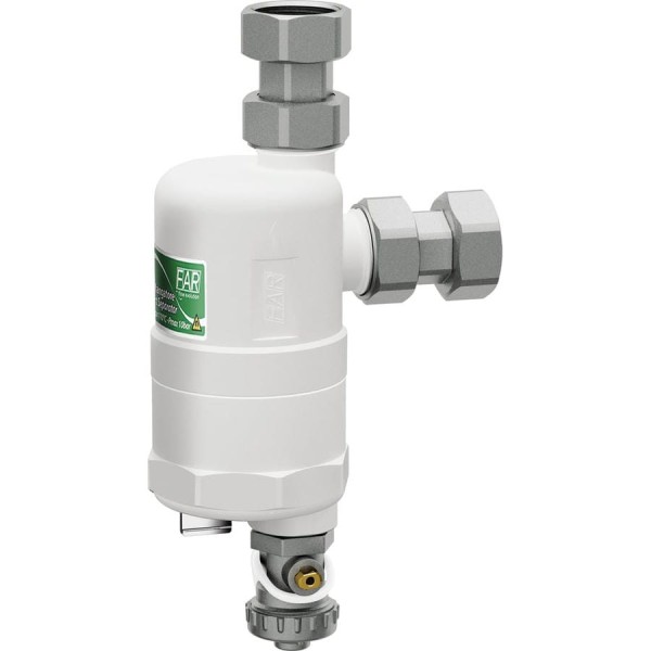 Грязеуловитель FAR COMPACT белый корпус, с магнитными вставками, 3/4", накидная гайка FA 2275 34